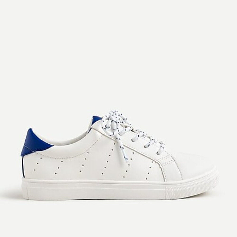 J.Crew Boys Saturday Sneakers Lace-Up Blue White Toddler Tennis Shoes